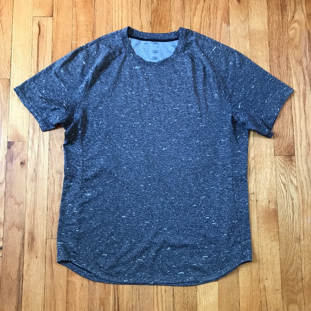 lululemon DrySense Men's Heathered Dark Gray Short-Sleeve Crew XL